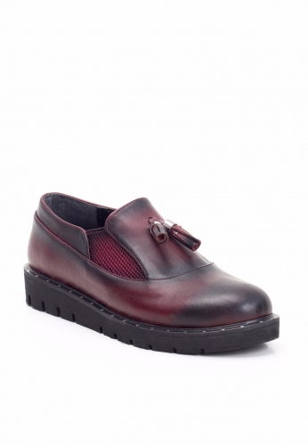 Bordo Oxford Ayakkabı